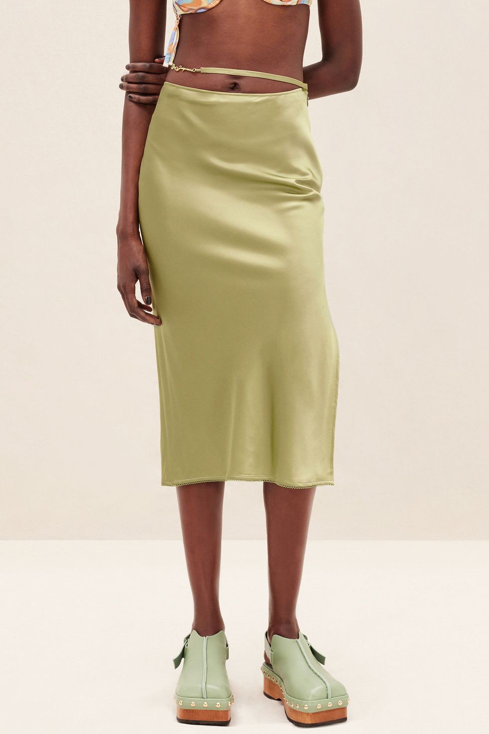 Notte Logo-Plaque Cut-Out Skirt