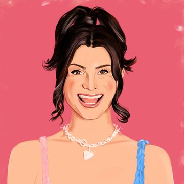 an illustration of dylan mulvaney wearing a tiffanys heart necklace