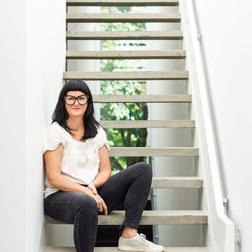 White, Stairs, Beauty, Sitting, Photography, Photo shoot, Room, Shoe, Interior design, Window, 