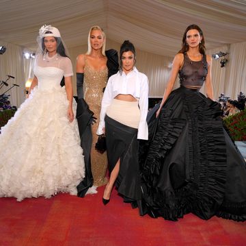 kylie jenner, khloé kardashian, kourtney jenner, and kendall jenner at the 2022 met gala