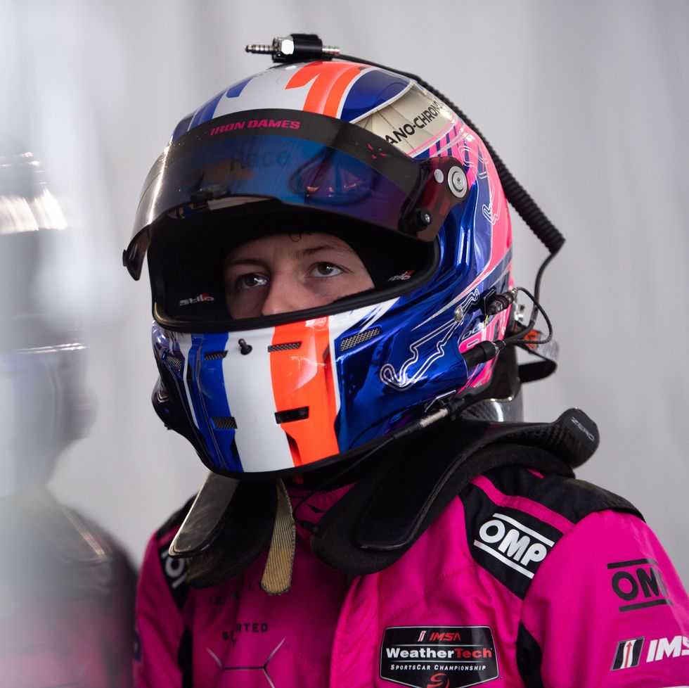 portrait of doriane pin, member of the iron dames