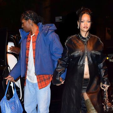 Rihanna and A$AP Rocky out at Carbone rihanna and a$ap rocky out at carbone