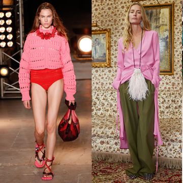 Fashion model, Clothing, Pink, Fashion, Spring, Outerwear, Footwear, Haute couture, Street fashion, Magenta, Fashion model, Clothing, Pink, Fashion, Spring, Outerwear, Footwear, Haute couture, Street fashion, Magenta,