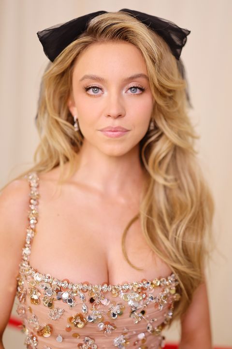 the 2023 met gala celebrating "karl lagerfeld a line of beauty" red carpet sydney sweeney