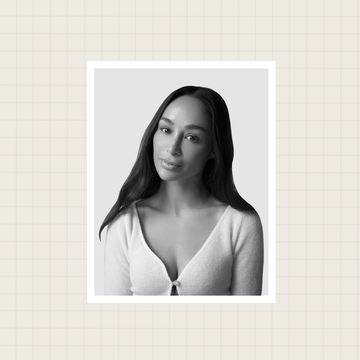 the office hours logo on the left and a black and white headshot of cara santana on the right the office hours logo on the left and a black and white headshot of cara santana on the right