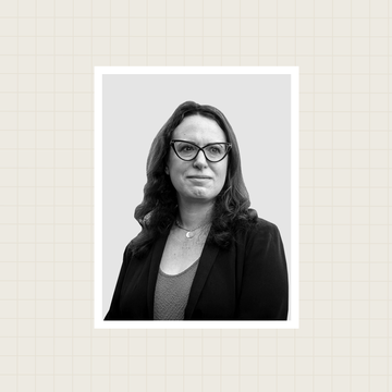 black and white headshot of maggie haberman on the right and the office hours logo on the left